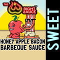 Sweet Honey Apple Bacon BBQ Barbecue Sauce (16 oz bottle)