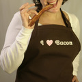 I Heart Bacon Brown & Pink Apron