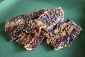 Cracked Pepper Pretzel Salt Candied Bacon Jerky