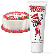 Bacon Frosting - Red Bacon Flavored Icing Cake Decorating