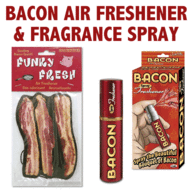 Bacon Car Air Freshener & Home Fragrance Spray Combo