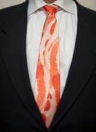 Bacon Neck Tie - Men's Necktie Novelty Meat Neckwear (54 inches)