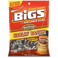 BIGS Sizzlin Bacon Flavored Sunflower Seeds (One Bag)