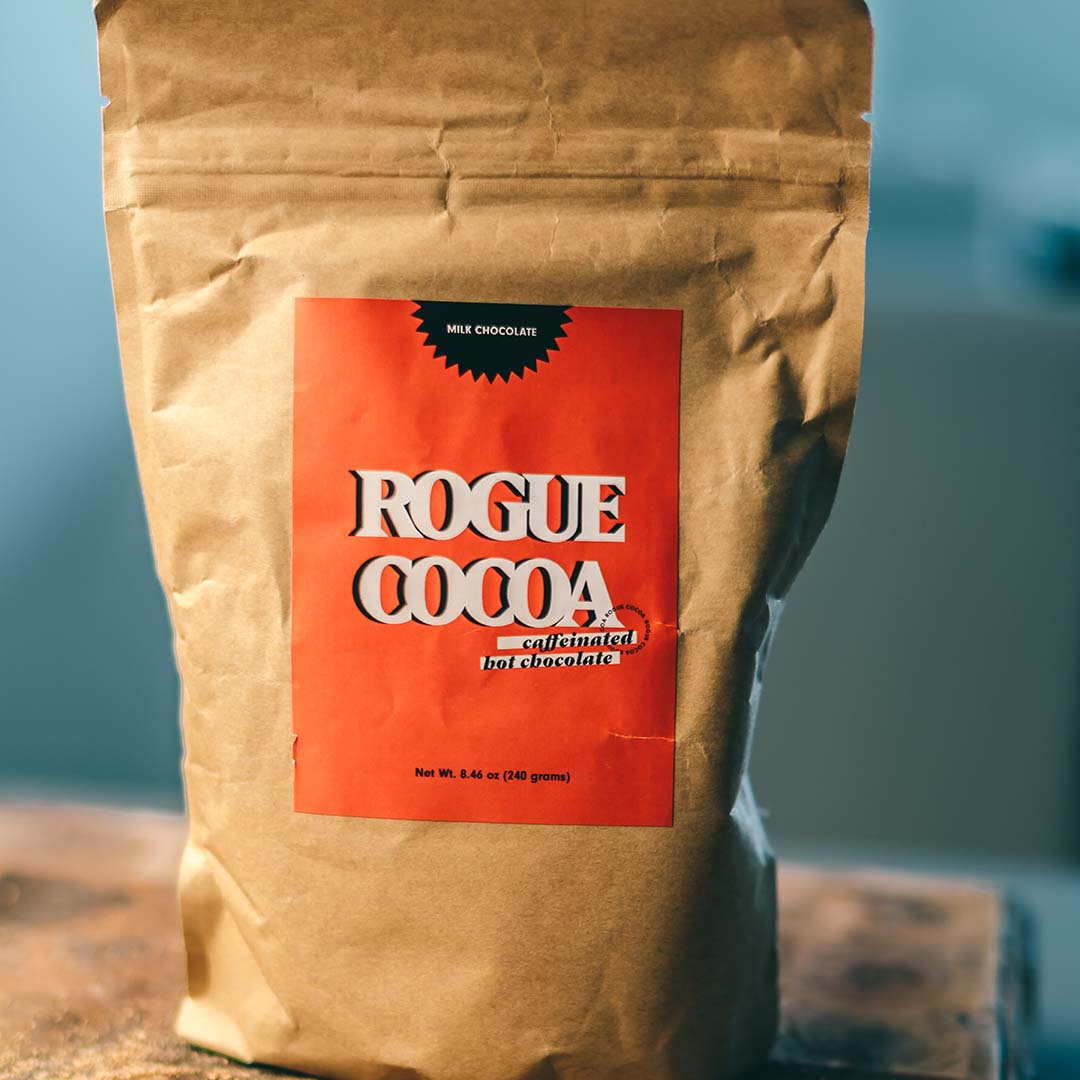 Rogue Cocoa Original Caffeinated Hot Chocolate Mix Hot Cocoa with Caffeine (Milk Chocolate)