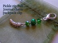 Pickle Charm Zip Pull