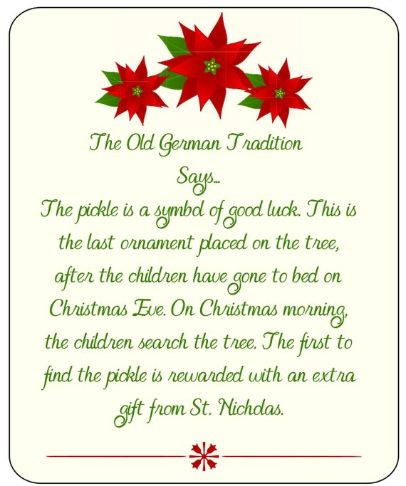 Free Printable Christmas Pickle Poem Printable Printable Word Searches Free Printable Christmas Pickle Poem Printable Printable Word Searches