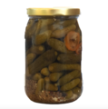 Harold's Dern Hot (4X Super Hot) Habanero Garlic Dill Gherkins (2 x 16 oz Jars)