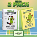 Pickle Everything Games for Kids - 2 Pack - Kid's Word Game + Flippin' Pickles Memory Game 