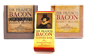 Sir Francis Bacon Sampler Pack (3pc Gift Set) - Bacon Peanut Brittle, Milk Choc Brittle & Dark Choc Toffee (3 pc)