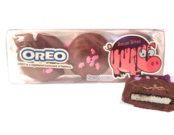 Bacon Milk Chocolate Covered Oreos - Double Stuf Oreo Cookies Dipped in Milk Chocolate