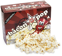 J&D's BaconPOP Bacon Flavor Microwave Popcorn Flavored Pop Corn (Box of 3 Bags)