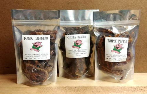 Pig Candy Firecracker Pack - Candied Bacon Hot & Spicy Flavors Variety Pack (3 Flavor Sampler)