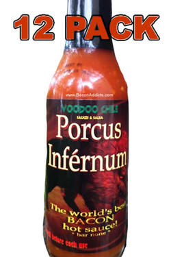 Porcus Infernum Bacon Flavored Hot Sauce (12 pack/case)