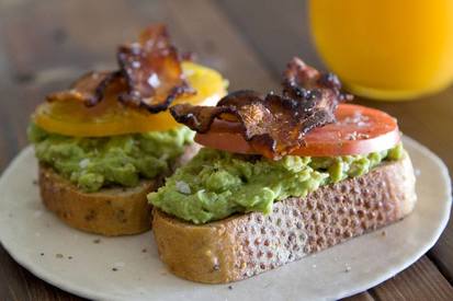 Avocado, Bacon, & Tomato Toast!