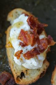 Bacon Ricotta Crostini!